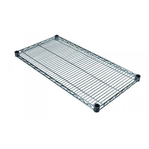 TUBO shelves, chrome-plated steel