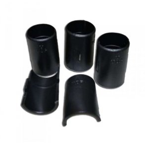 TUBO hyllfste, plast, svart (fr 1 ben)