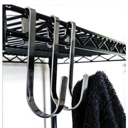 TUBO shelf hook - Large - Chrome - H11 cm