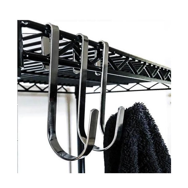 TUBO shelf hook - Large - Chrome - H11 cm