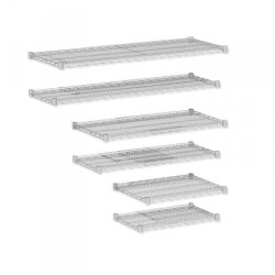 TUBO shelves, chrome-plated steel