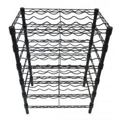 TUBO Metal vinreol - Sort - H90 x B60 x D36 - 6 hylder