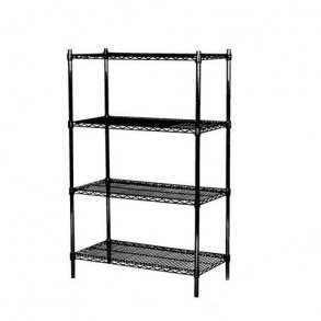 Steel shelf - TUBO shelf with 4 shelves