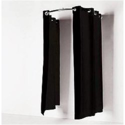 Curtain rod for fitting room - U-shaped - incl. accessories