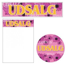 Sales material, Sale theme 3 - SALE - with pink flowers