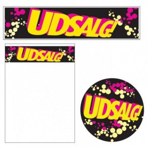 Sales material, Sale theme 4 - SALE - with purple and yellow bubbles