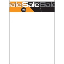 Sales material, Sale theme 10 - SALE more for less - brown and black