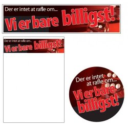 Sales material, Sales theme 11 - We are simply the cheapest!