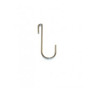 Universal hook steel shelves - 8 cm - Chrome - 10 pcs