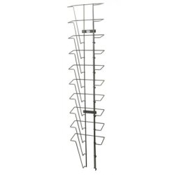 Wall brochure holder A4 with 6 or 10 compartments