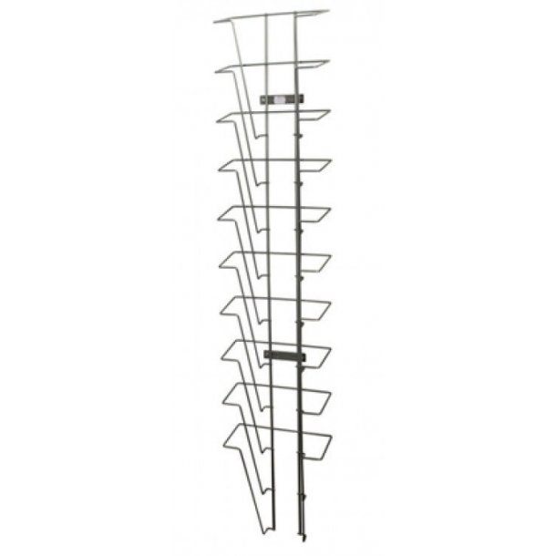 V&auml;ggbroschyrhllare A4 med 6 eller 10 fack