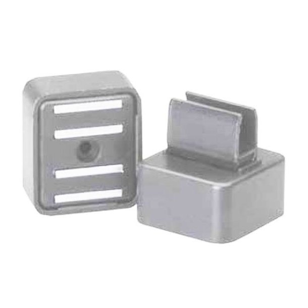 Horizontal magnetic clip - 10 pcs - white, black or gray