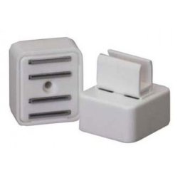 Horizontal magnetic clip - 10 pcs - white, black or gray