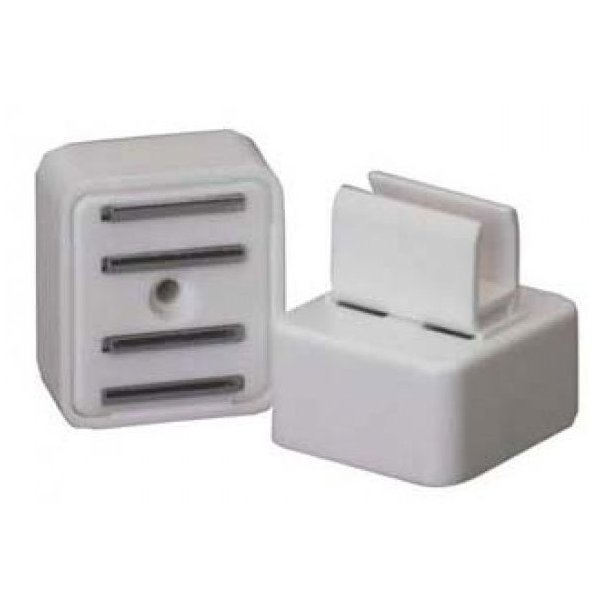 Horizontal magnetic clip - 10 pcs - white, black or gray