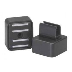 Horizontal magnetic clip - 10 pcs - white, black or gray