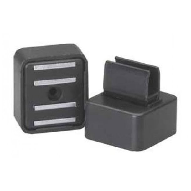 Horizontal magnetic clip - 10 pcs - white, black or gray