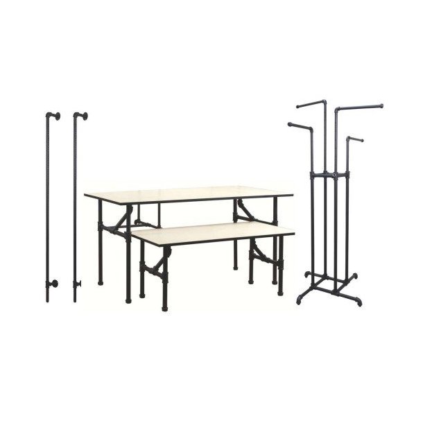 Large sales table of pipes