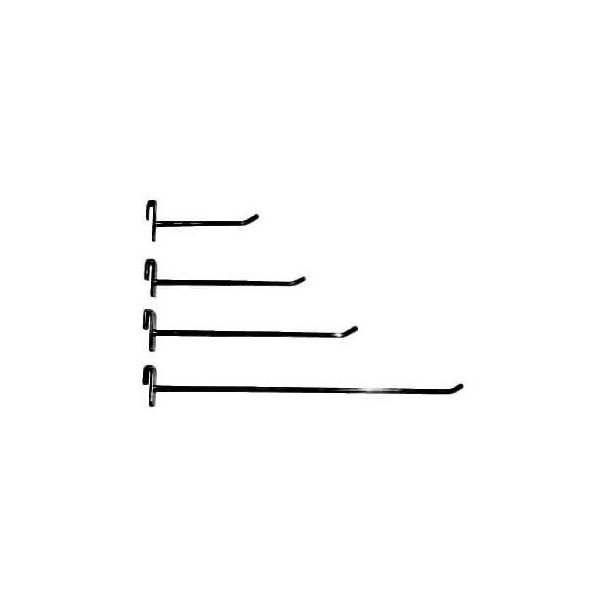 Coat hooks for 5 mm decorative rod - Black - 10 pcs - multiple sizes