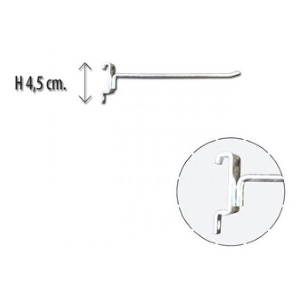 Hooks for impulse stand - galvanized - 5 lengths - 10 pcs