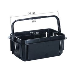 Shopping cart in plastic - 7 liters, Black