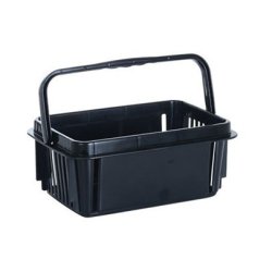 Shopping cart in plastic - 7 liters, Black