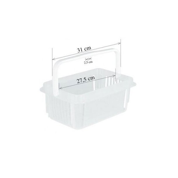 Shopping basket in plastic - 7 liters, Transparent