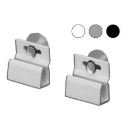 Window clips with suction cup for plastic frames - 20 pcs - 10 sets in white, black or gray