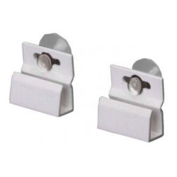 Window clips with suction cup for plastic frames - 20 pcs - 10 sets in white, black or gray