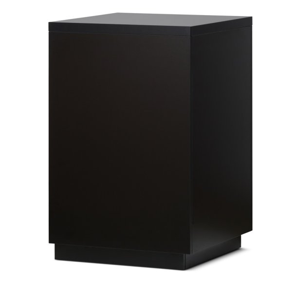 Hjrnesektion til disk | Sort melamin