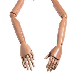Vintage mannequin - Herre - Arme i bgetr el. mrkt tr