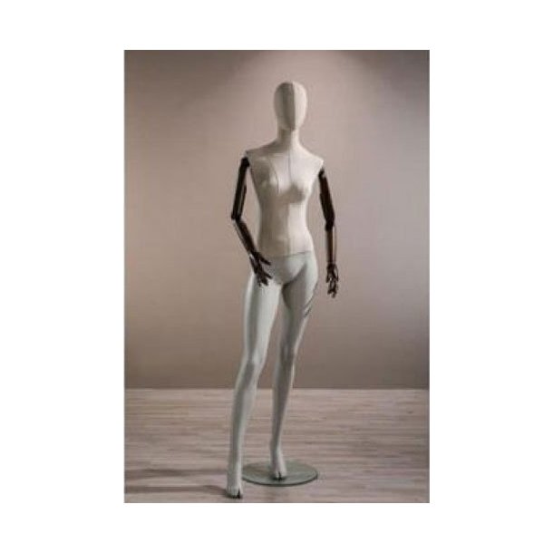 Vintage mannequin - Dame - Arme i bgetr el. mrkt tr