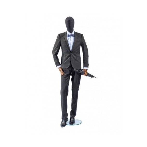 Vintage mannequin - Herre - Sort - Arme i m�rkt eller sort tr�