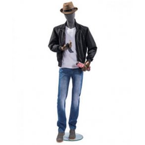 Vintage mannequin - Men - Gray - Arms in dark or black wood