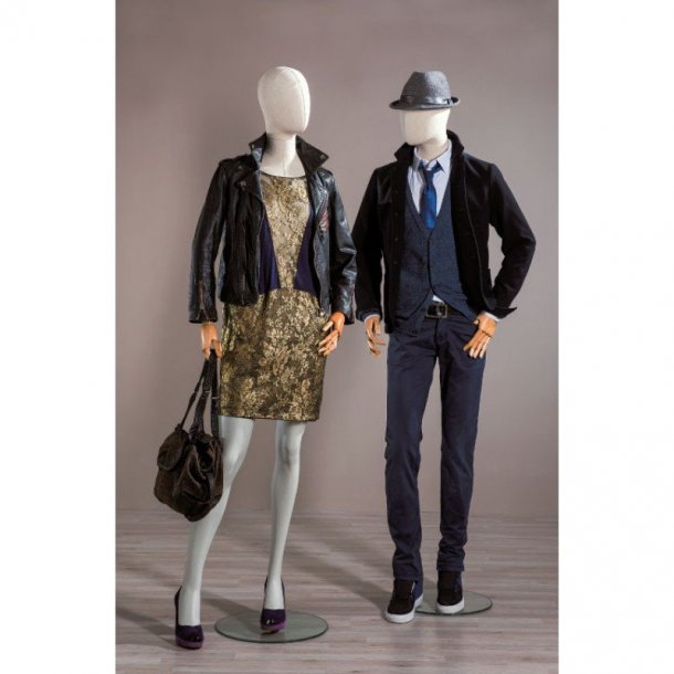 Vintage mannequin - Herre - Arme i bgetr el. mrkt tr