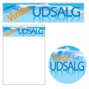Sales material, Winter theme 6 - winter SALE on the ice