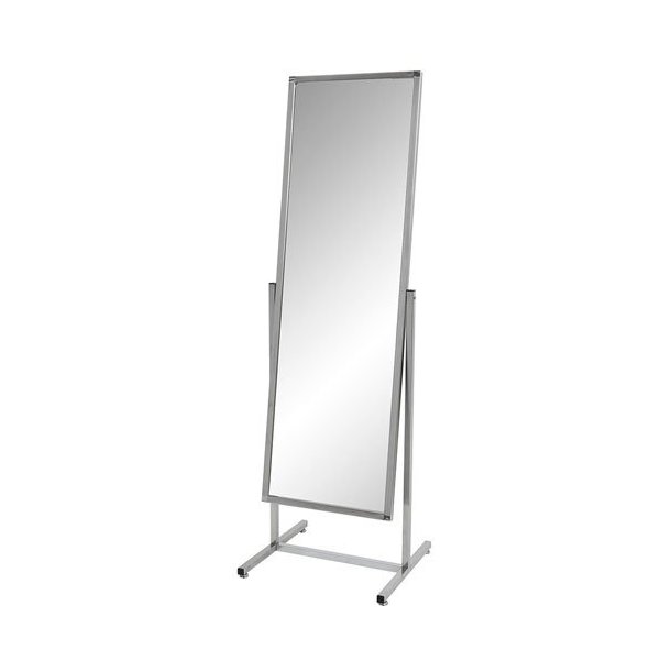 Vanity mirror - Floor mirror with chrome frame - W50 x H150 cm