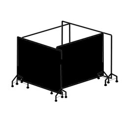 Mobile fitting room, Visitation room - 2 walls to corner