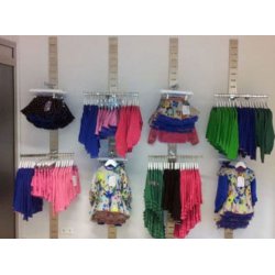 ZETA wall rail in shiny chrome and brushed satin chrome