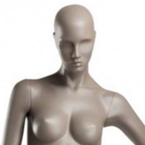 Coy female mannequin