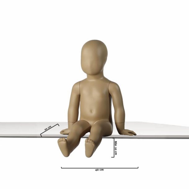 Fresh Kids children mannequin. 80 cm. Sitting. Ral 1019