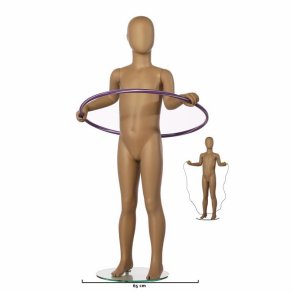 Färska barn Barn mannekäng. 122 cm. Unisex. Ral 1019