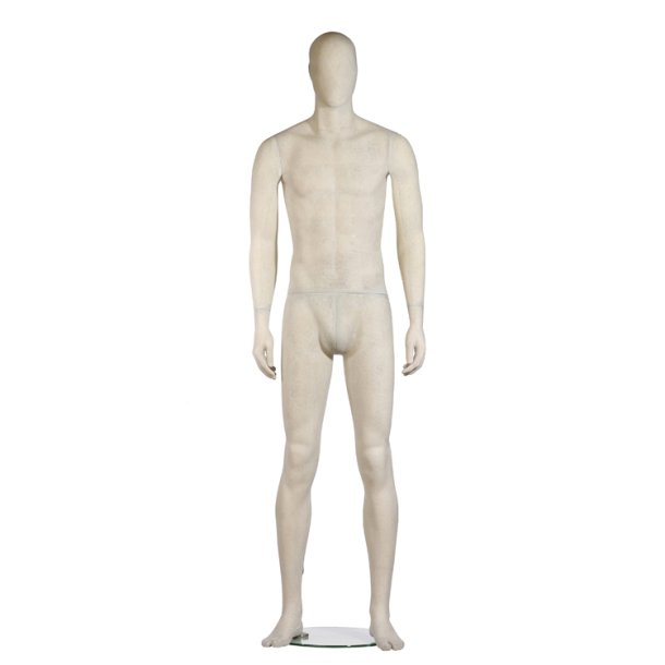 Male mannequin, ROCK. Natural Raw resin