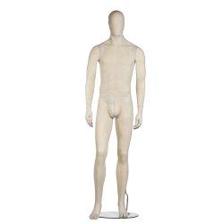 Male mannequin, ROCK. Natural Raw resin