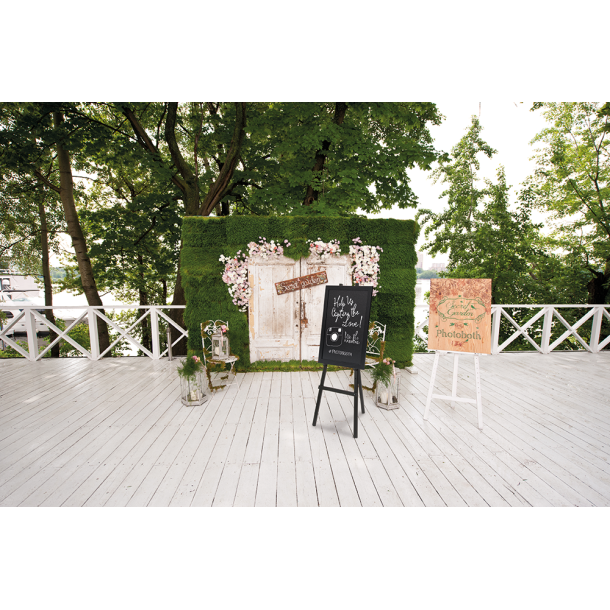 Easel in black-painted pine - 4 just positions