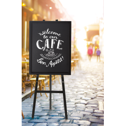 Easel in black-painted pine - 4 just positions