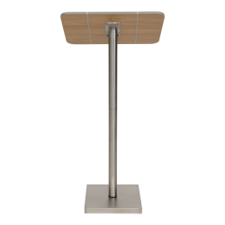 MENU STAND in stainless steel and teak