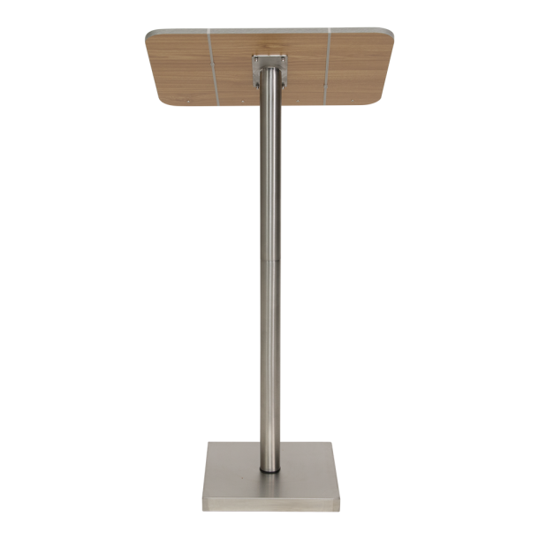 MENU STAND in stainless steel and teak