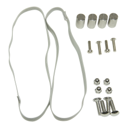 MENU STAND in stainless steel and teak