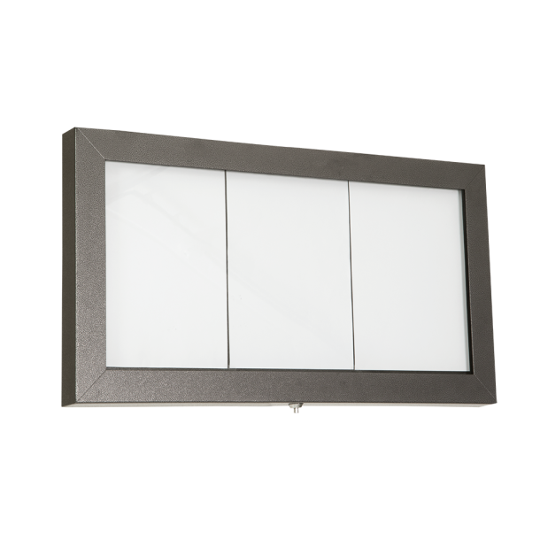 3xA4 COATED STEEL illuminated information display