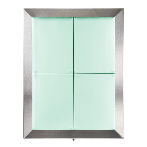 4xA4 STAINLESS STEEL informationsdisplay